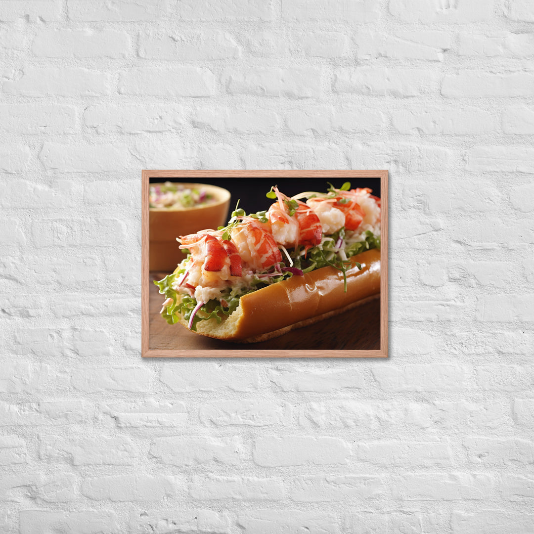 Lobster Roll Framed poster 🤤 from Yumify.AI