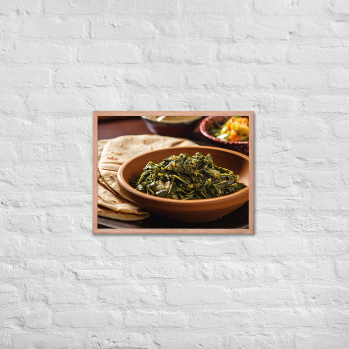 Sukuma Wiki with Chapati Framed poster 🤤 from Yumify.AI