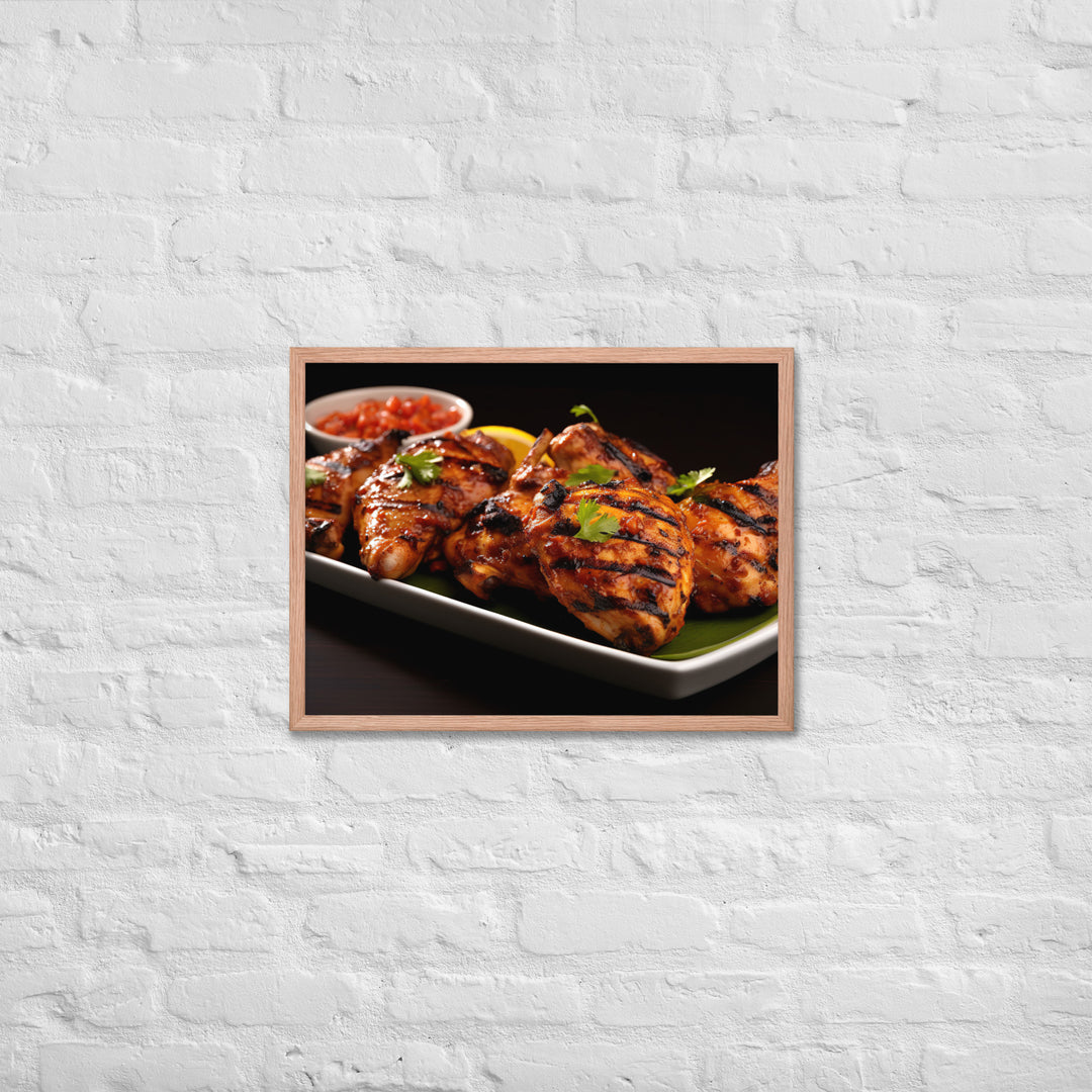 Kenyan Pilipili Chicken Framed poster 🤤 from Yumify.AI