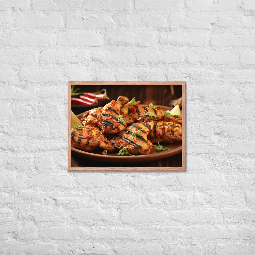 Kenyan Pilipili Chicken Framed poster 🤤 from Yumify.AI