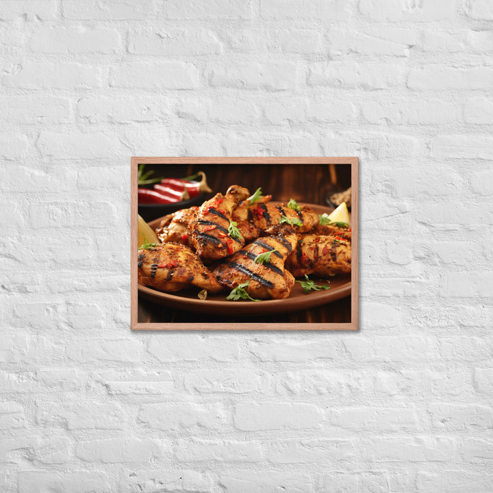 Kenyan Pilipili Chicken Framed poster 🤤 from Yumify.AI