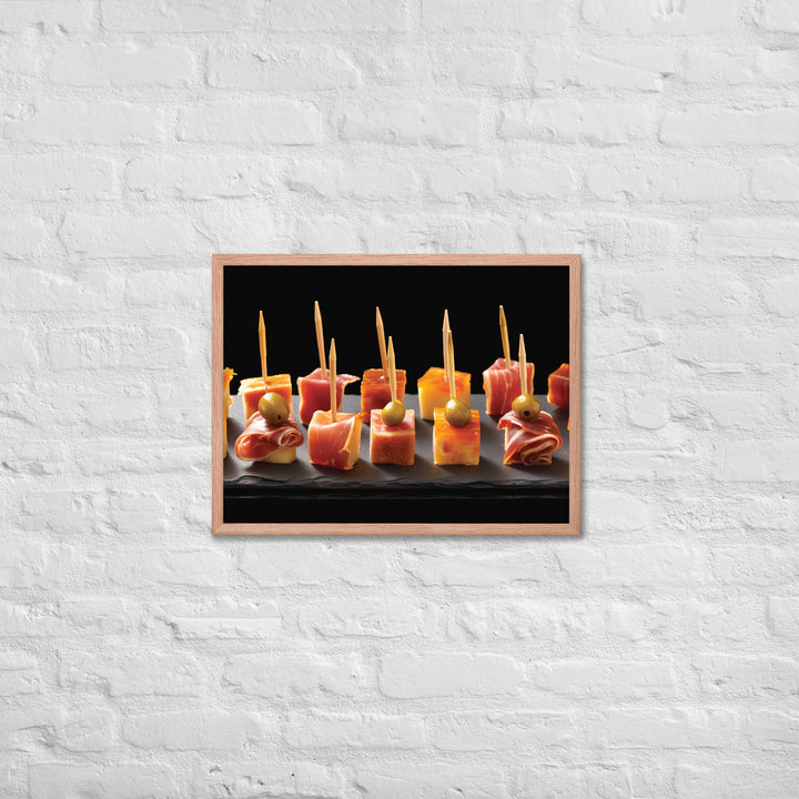 Pinchos de Jamn Framed poster 🤤 from Yumify.AI