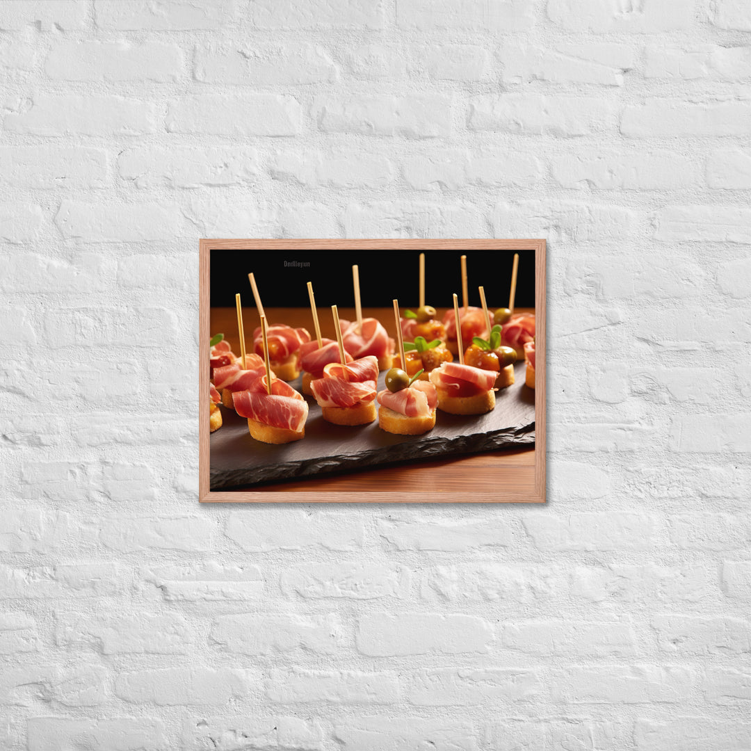 Pinchos de Jamn Framed poster 🤤 from Yumify.AI