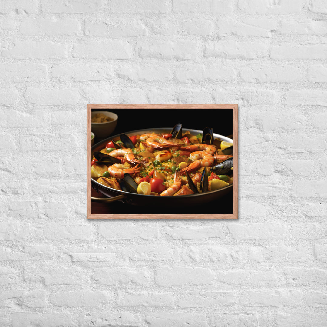 Paella Framed poster 🤤 from Yumify.AI