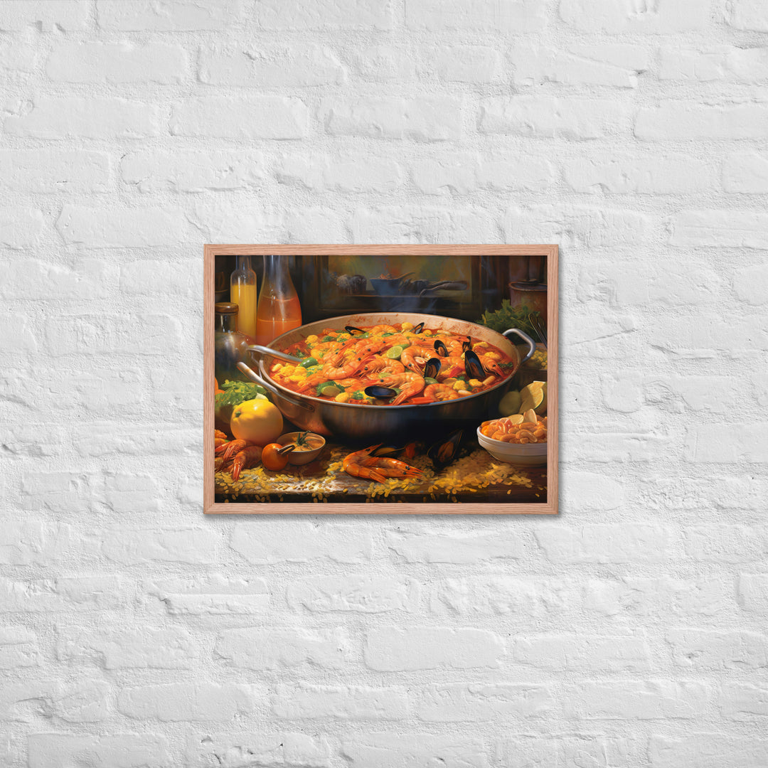 Paella Framed poster 🤤 from Yumify.AI