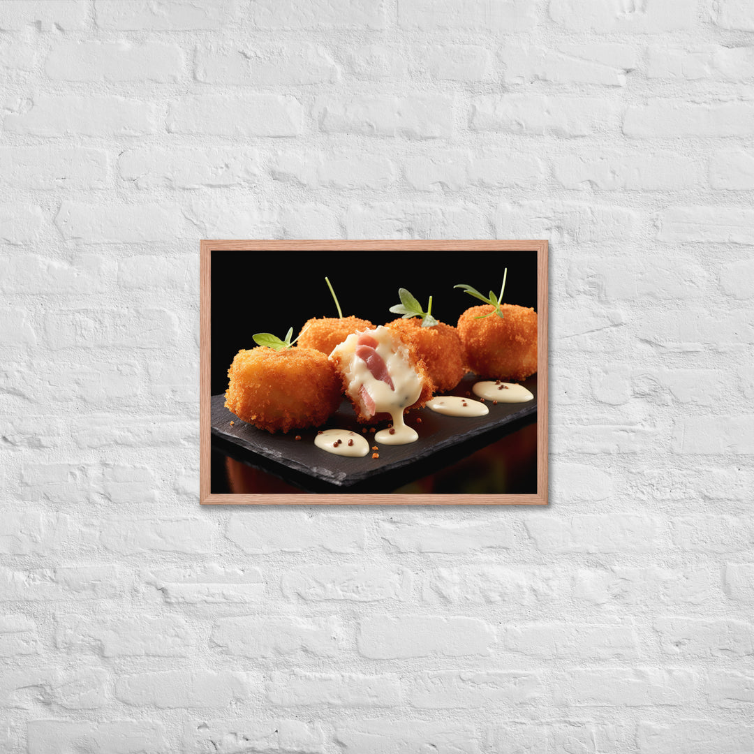 Jamn Serrano Croquettes Framed poster 🤤 from Yumify.AI