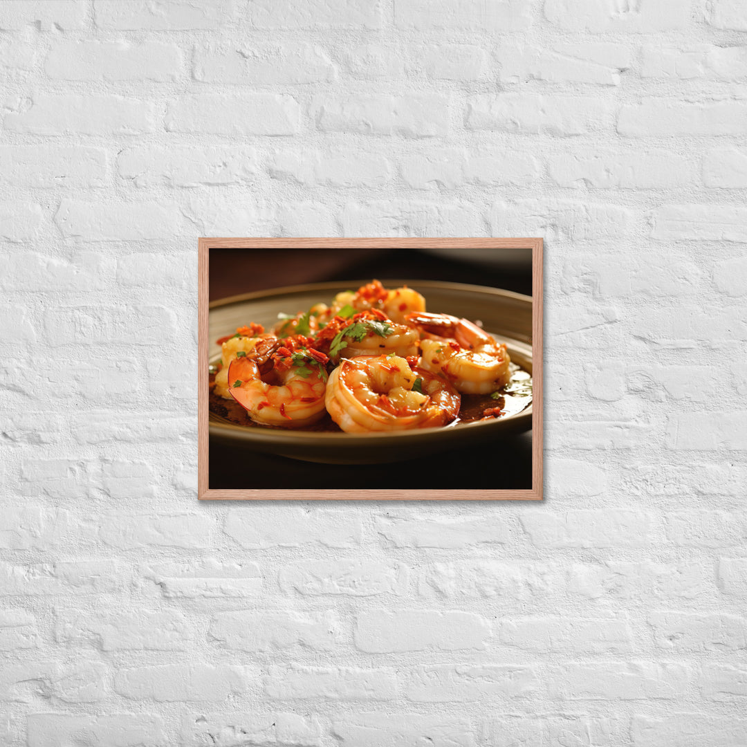 Gambas al Ajillo Framed poster 🤤 from Yumify.AI