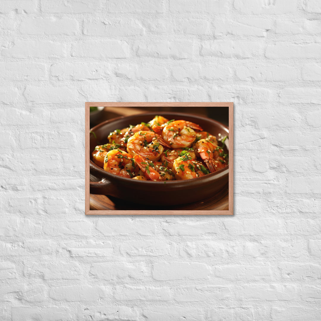 Gambas al Ajillo Framed poster 🤤 from Yumify.AI