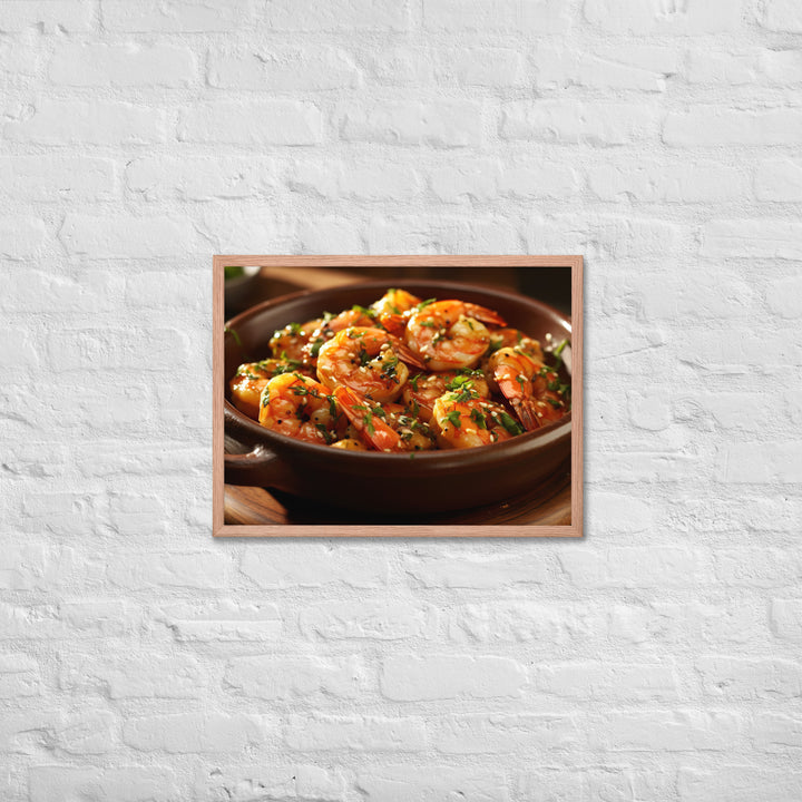 Gambas al Ajillo Framed poster 🤤 from Yumify.AI