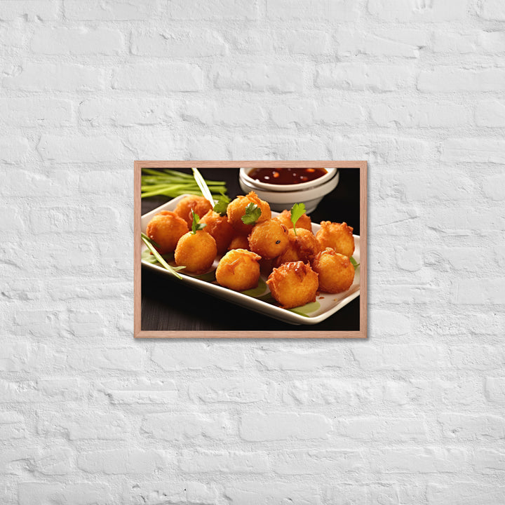 Fried Shrimp Balls Framed poster 🤤 from Yumify.AI