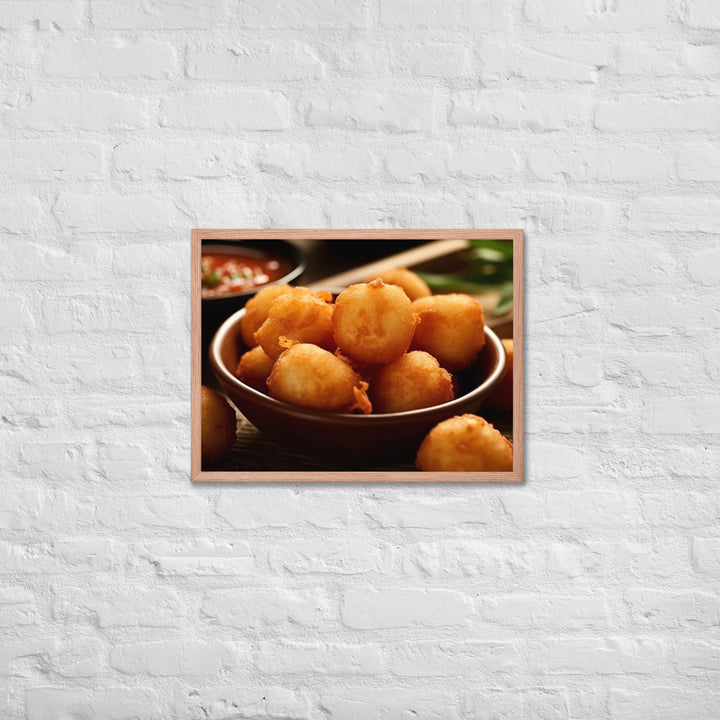 Fried Shrimp Balls Framed poster 🤤 from Yumify.AI