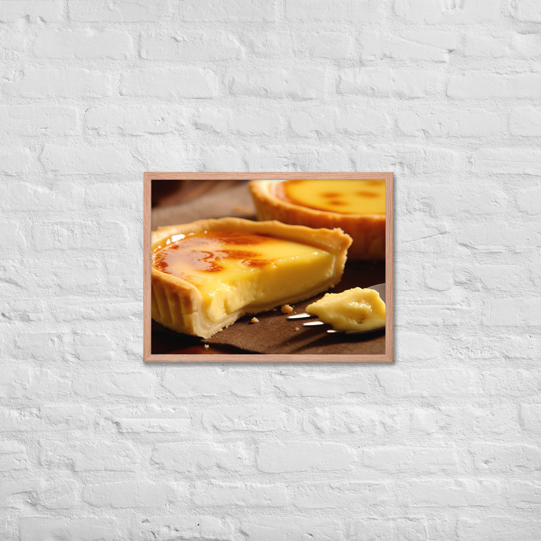 Egg Custard Tart Framed poster 🤤 from Yumify.AI