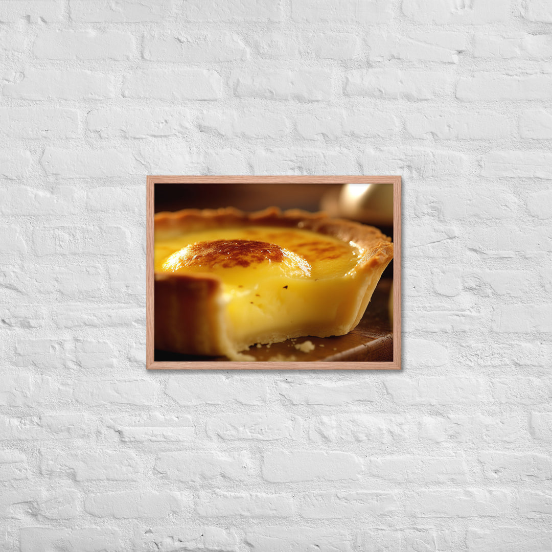 Egg Custard Tart Framed poster 🤤 from Yumify.AI