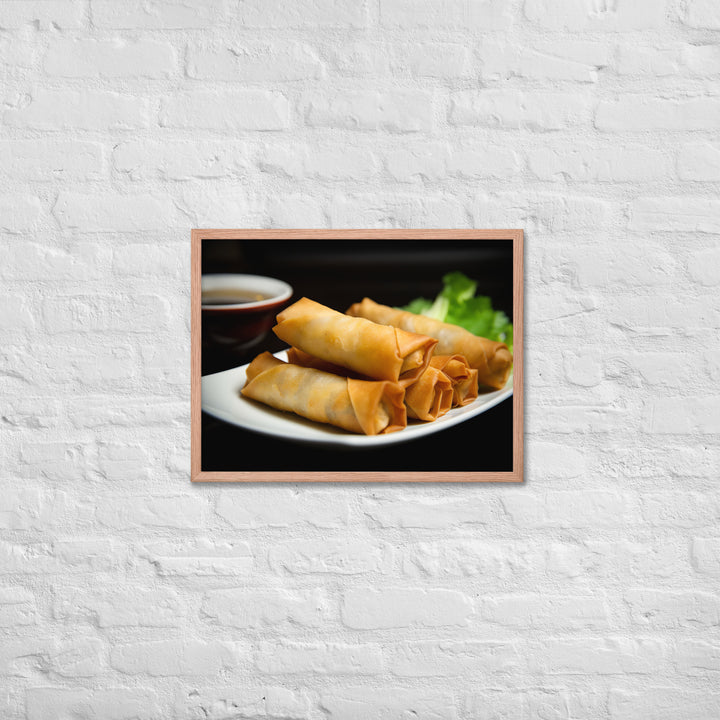 Spring Rolls Framed poster 🤤 from Yumify.AI