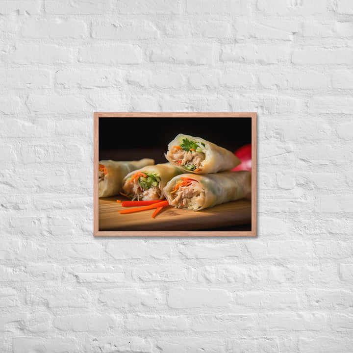 Spring Rolls Framed poster 🤤 from Yumify.AI