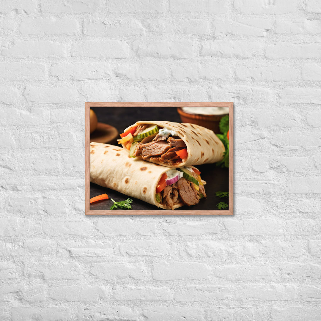 Shawarma Framed poster 🤤 from Yumify.AI