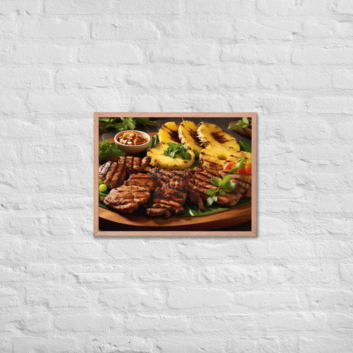 Fijian style BBQ Framed poster 🤤 from Yumify.AI