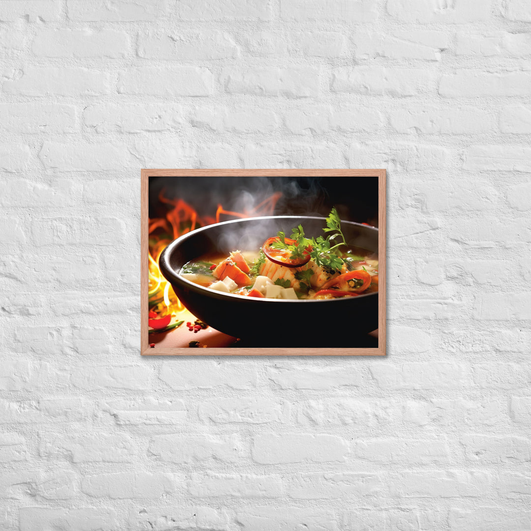 Fijian Fish Soup Framed poster 🤤 from Yumify.AI