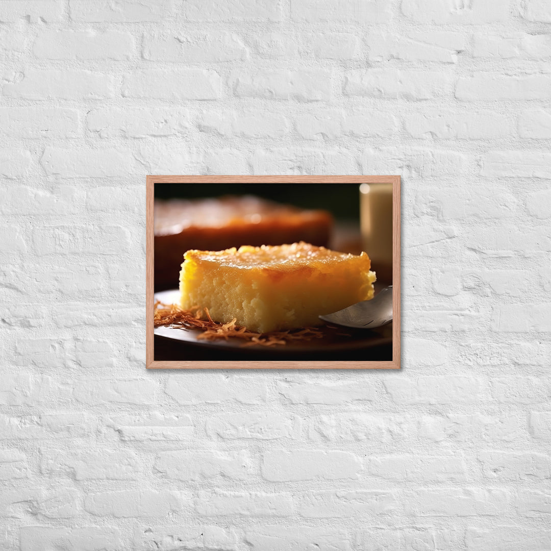 Cassava Cake Framed poster 🤤 from Yumify.AI