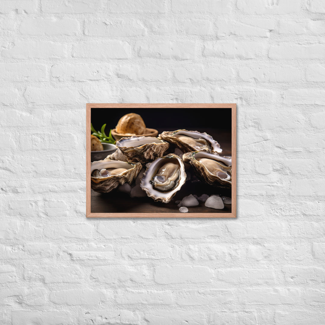 Bluff Oysters Framed poster 🤤 from Yumify.AI