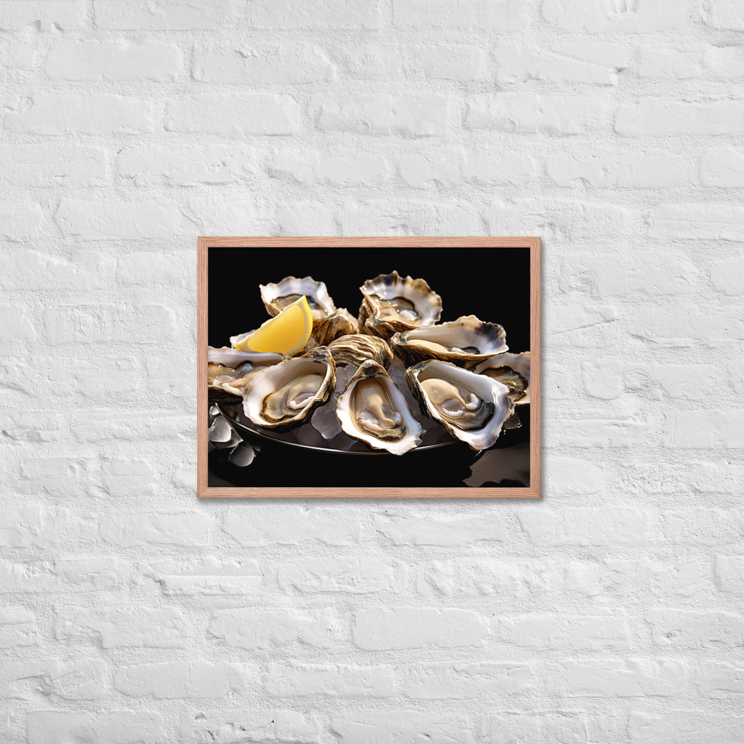 Bluff Oysters Framed poster 🤤 from Yumify.AI