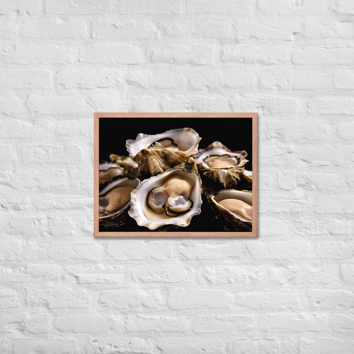 Bluff Oysters Framed poster 🤤 from Yumify.AI