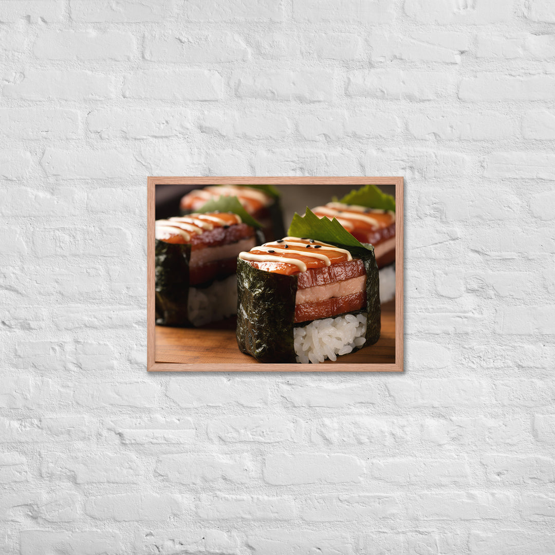 Spam Musubi Framed poster 🤤 from Yumify.AI