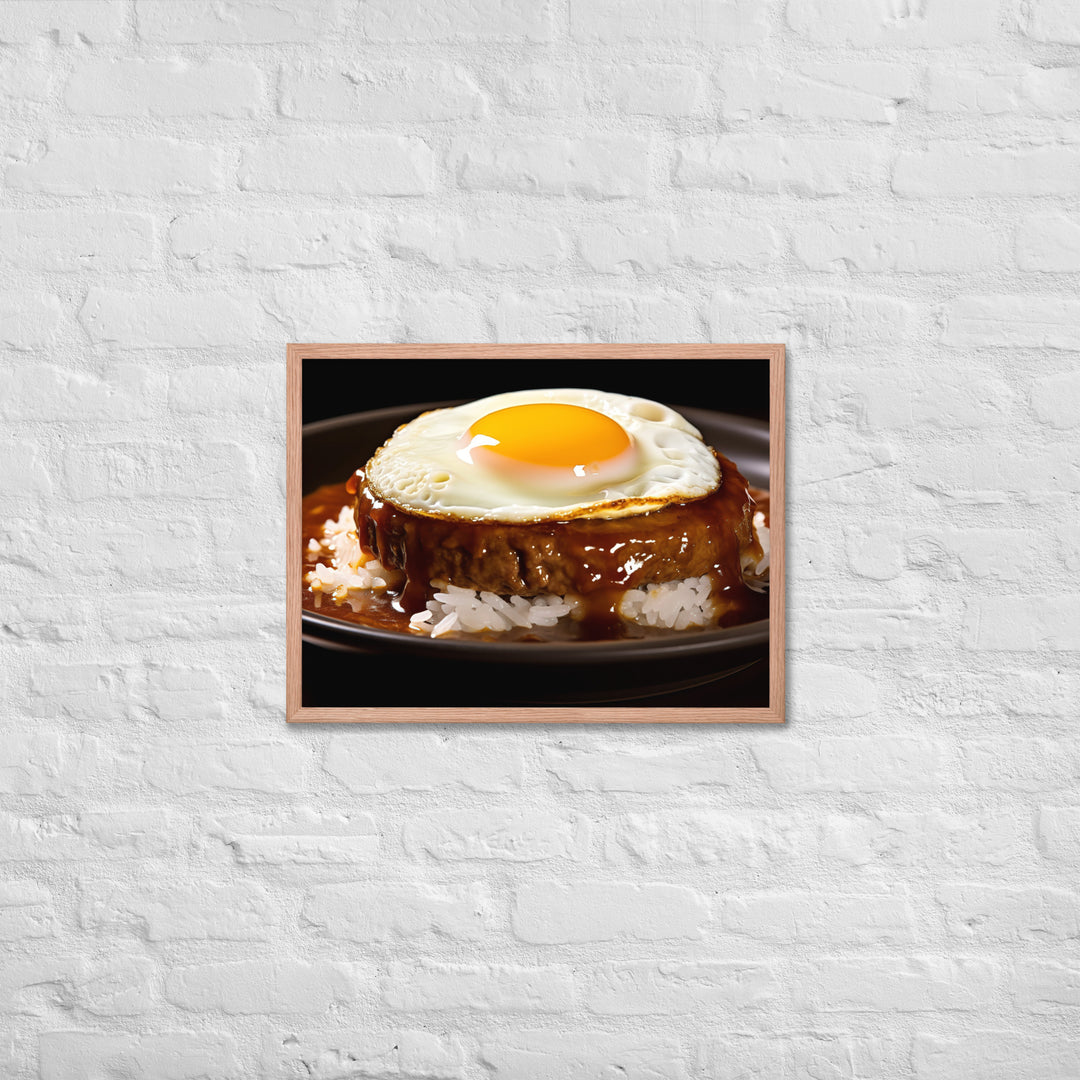 Loco Moco Framed poster 🤤 from Yumify.AI