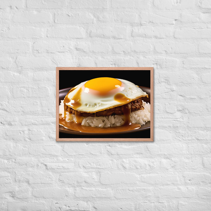 Loco Moco Framed poster 🤤 from Yumify.AI