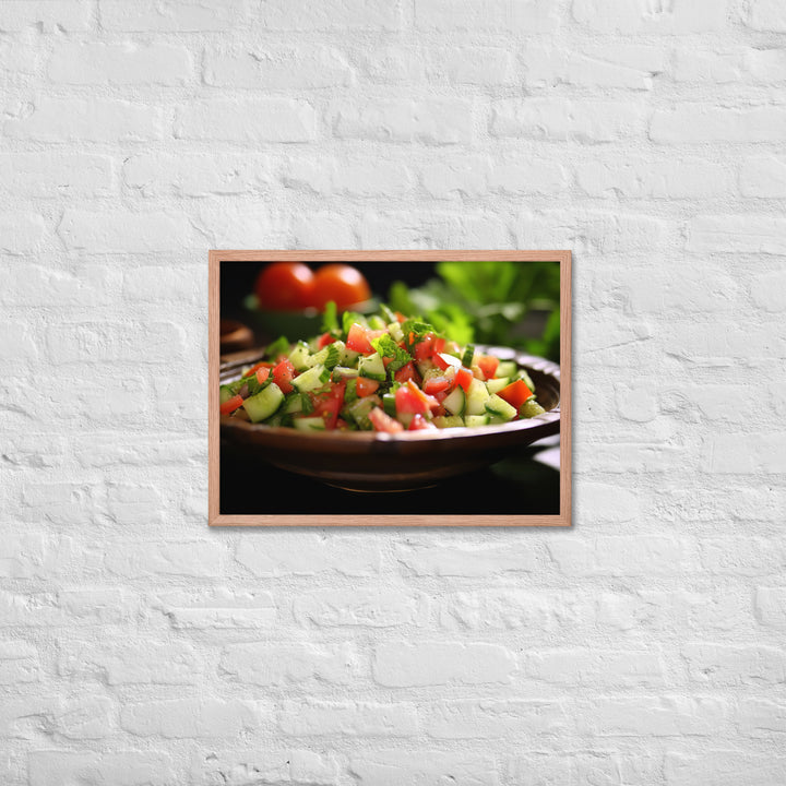 Shirazi Salad Framed poster 🤤 from Yumify.AI