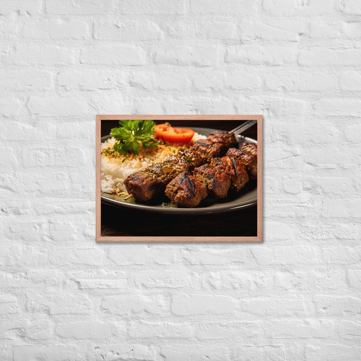 Kabab Koobideh Framed poster 🤤 from Yumify.AI