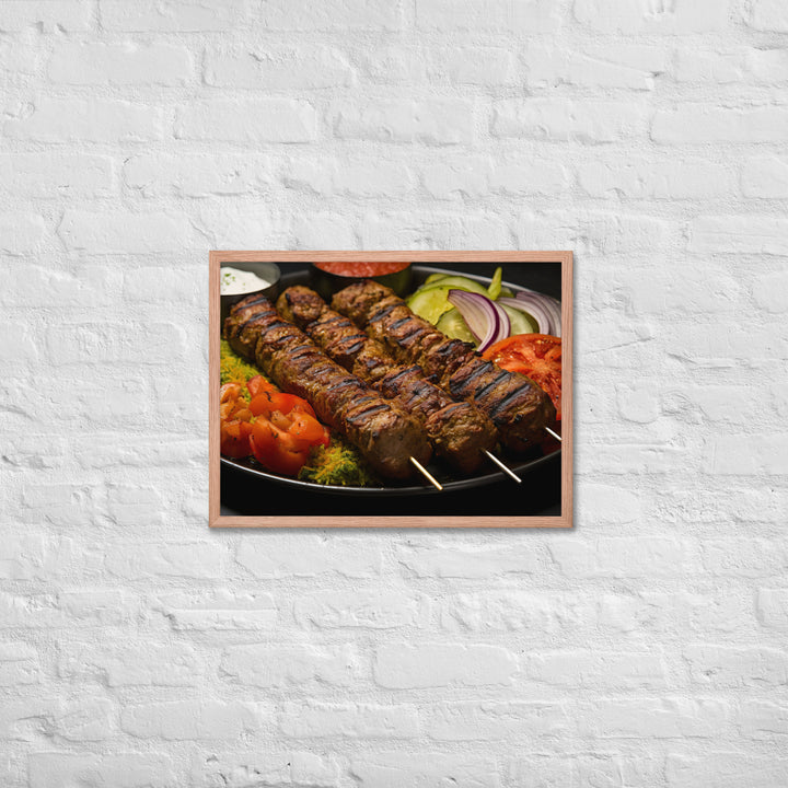 Kabab Koobideh Framed poster 🤤 from Yumify.AI