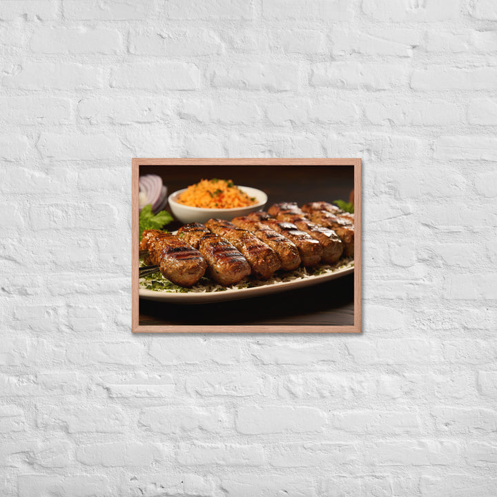 Kabab Koobideh Framed poster 🤤 from Yumify.AI