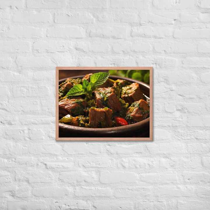 Ghormeh Sabzi Framed poster 🤤 from Yumify.AI