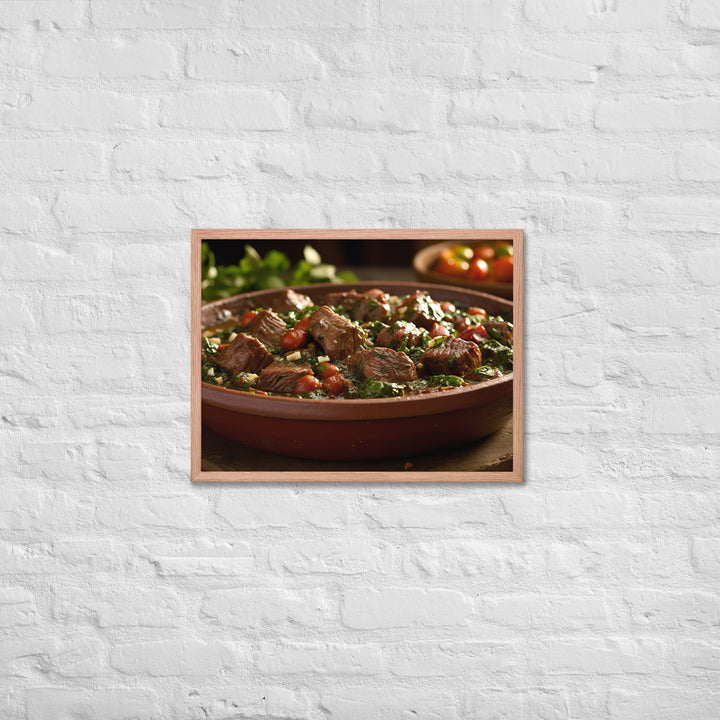 Ghormeh Sabzi Framed poster 🤤 from Yumify.AI