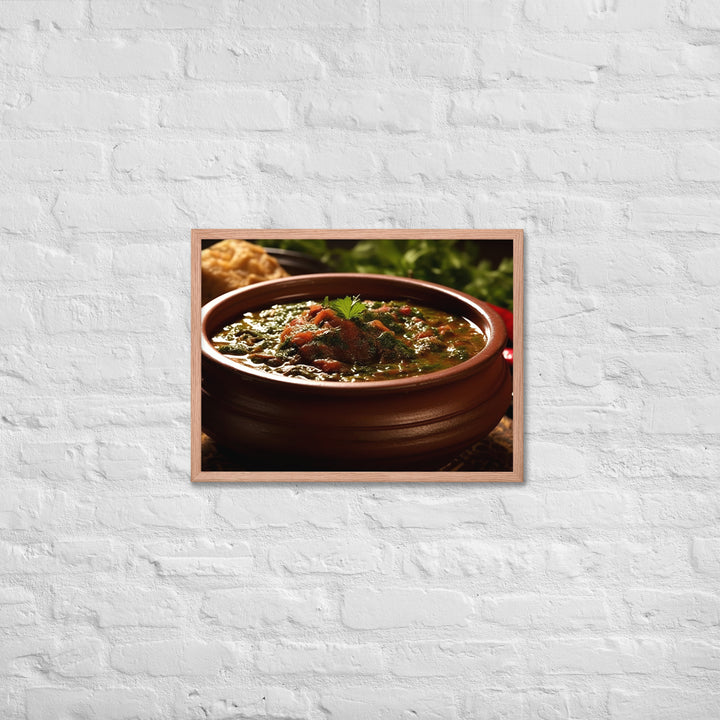 Ghormeh Sabzi Framed poster 🤤 from Yumify.AI