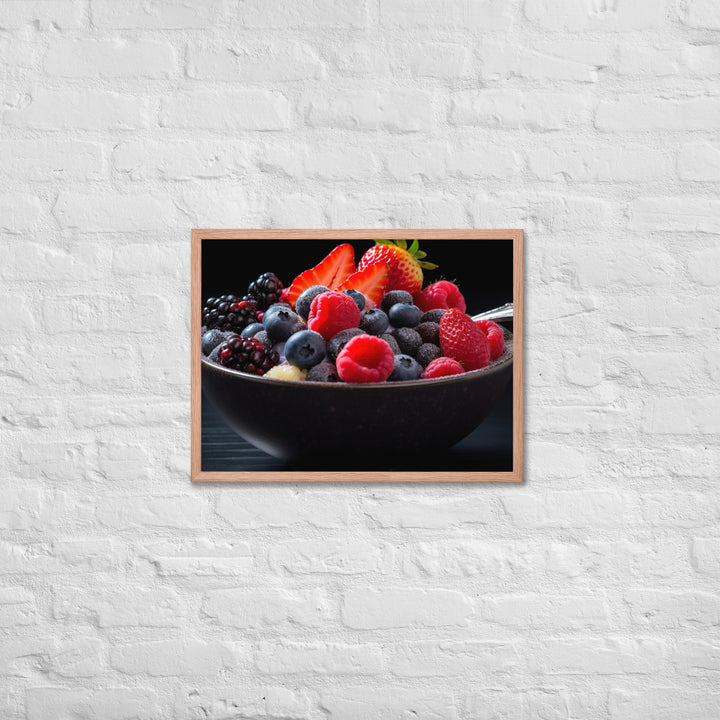 A fruit Bowl Framed poster 🤤 from Yumify.AI