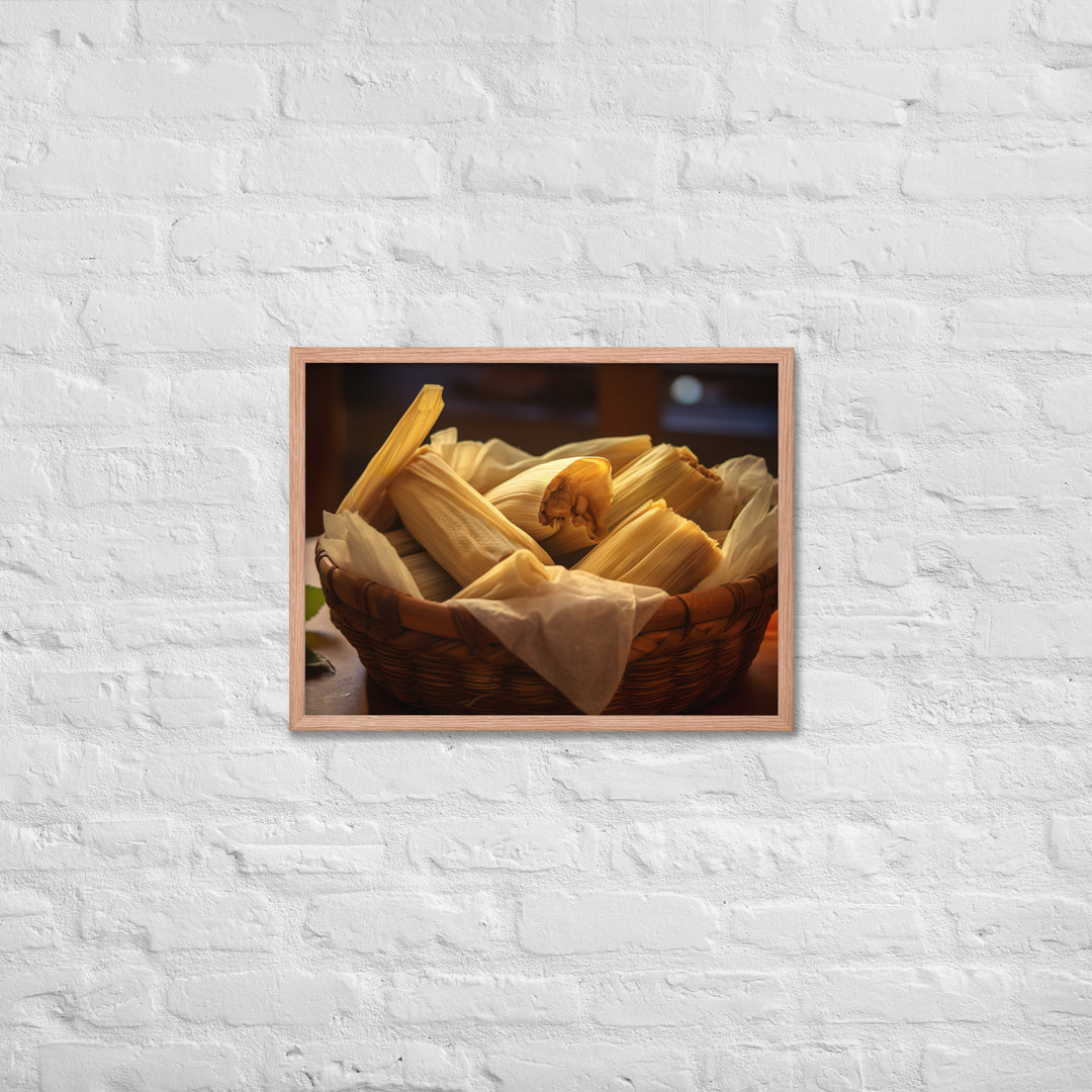 Tamales Framed poster 🤤 from Yumify.AI