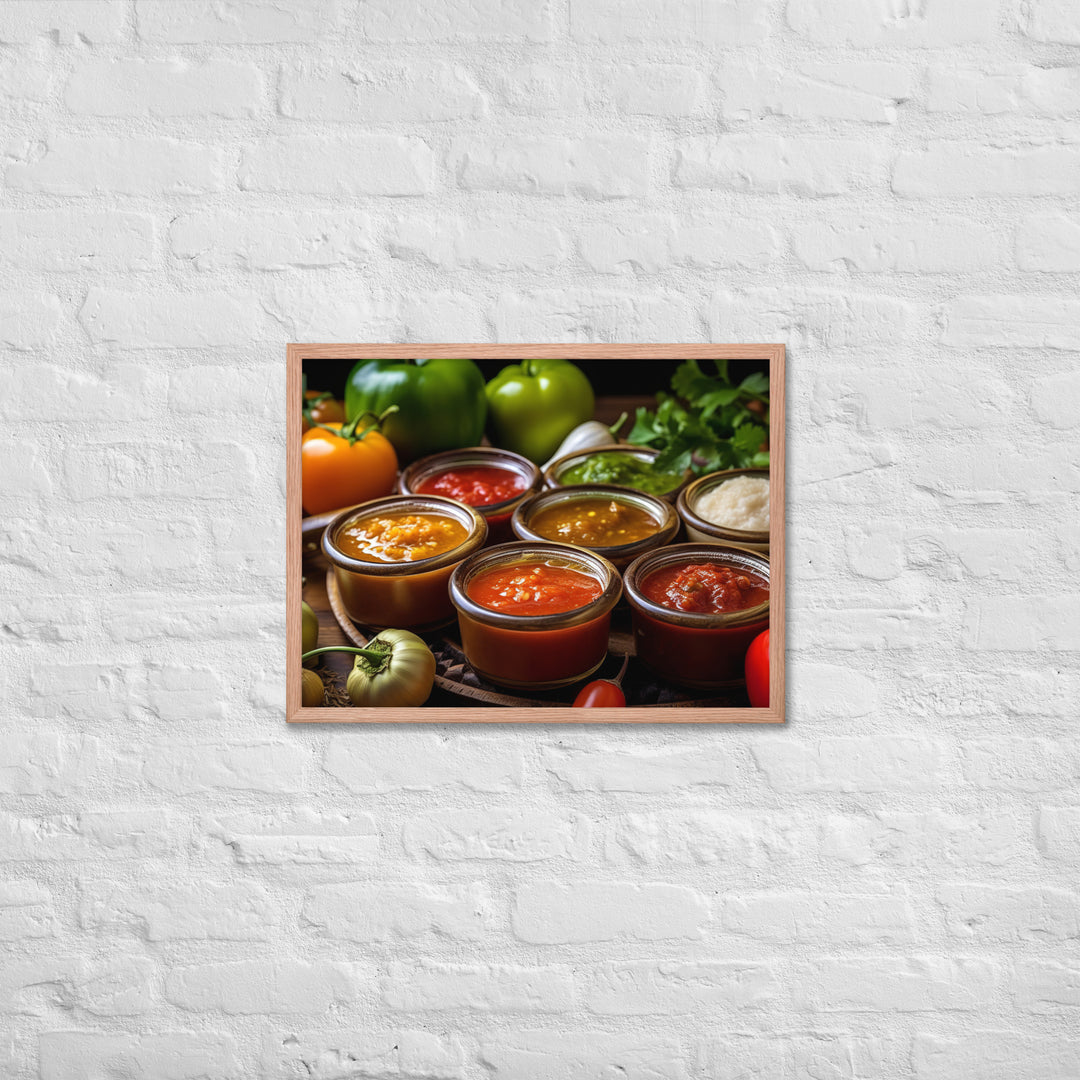 Salsa Framed poster 🤤 from Yumify.AI