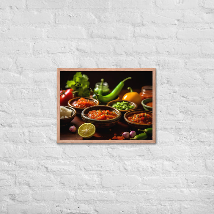 Salsa Framed poster 🤤 from Yumify.AI