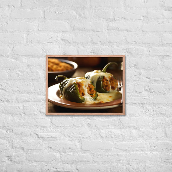 Chiles Rellenos Framed poster 🤤 from Yumify.AI