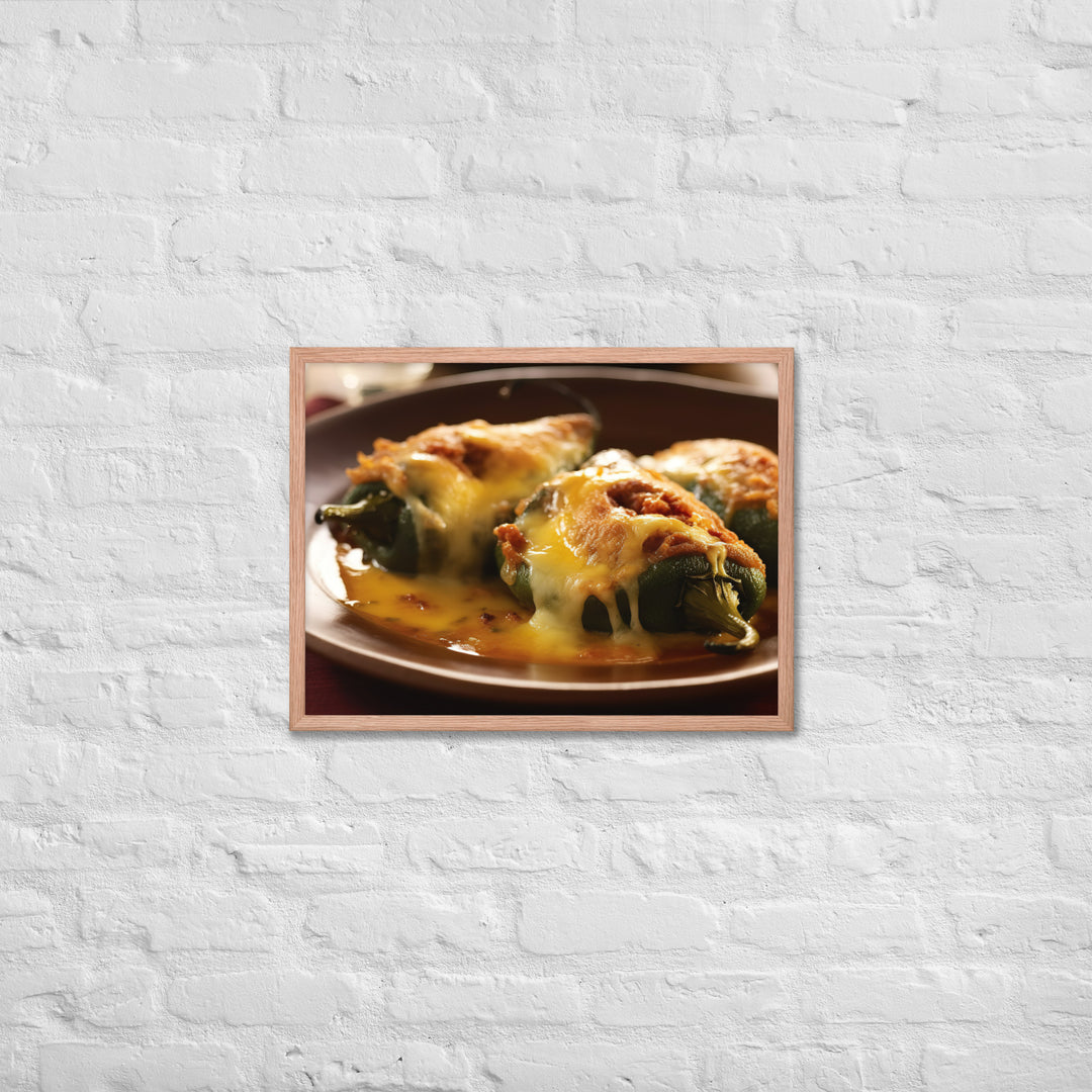 Chiles Rellenos Framed poster 🤤 from Yumify.AI