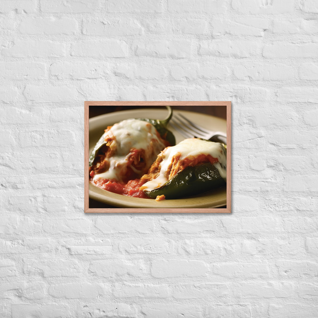 Chiles Rellenos Framed poster 🤤 from Yumify.AI