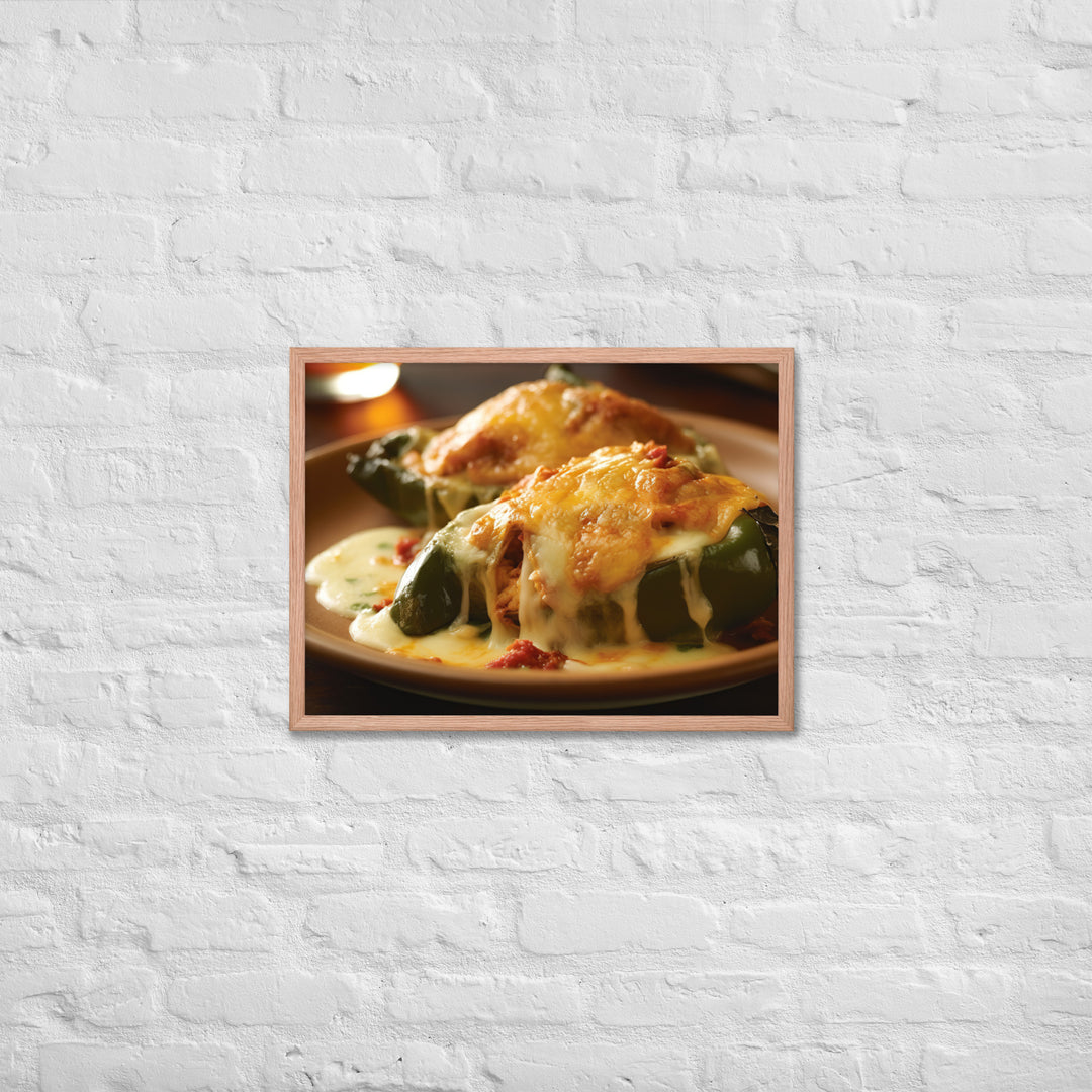 Chiles Rellenos Framed poster 🤤 from Yumify.AI