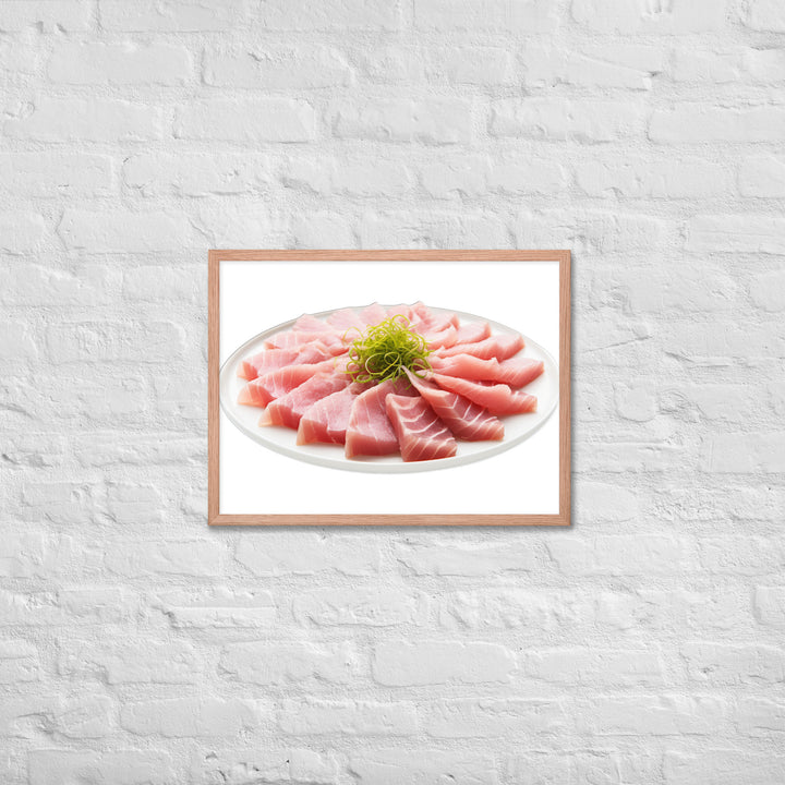 Delicate Tuna Sashimi Platter Framed poster 🤤 from Yumify.AI