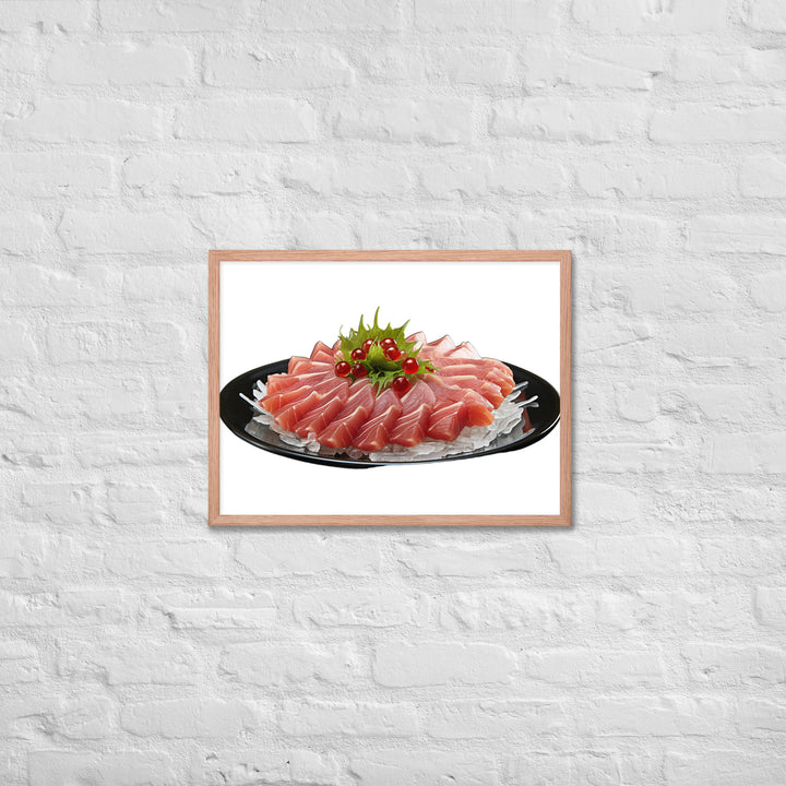 Delicate Tuna Sashimi Platter Framed poster 🤤 from Yumify.AI