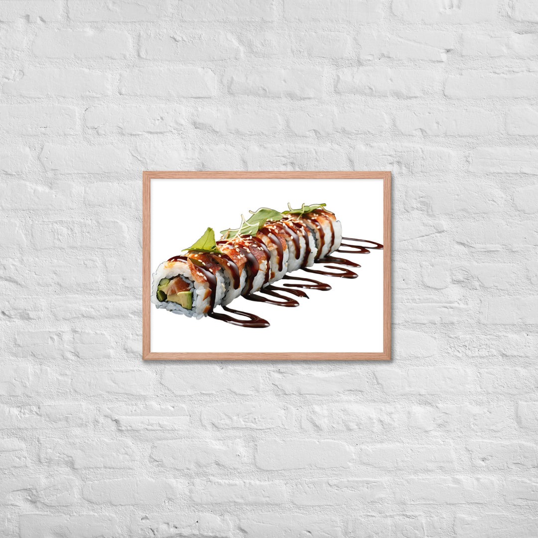 Creamy Eel Unagi Roll Framed poster 🤤 from Yumify.AI