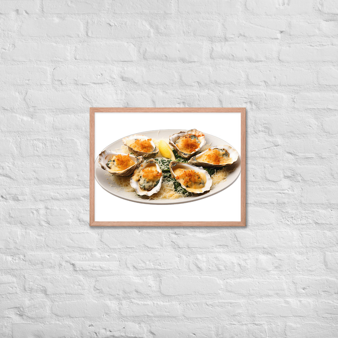 Oysters Rockefeller Framed poster 🤤 from Yumify.AI