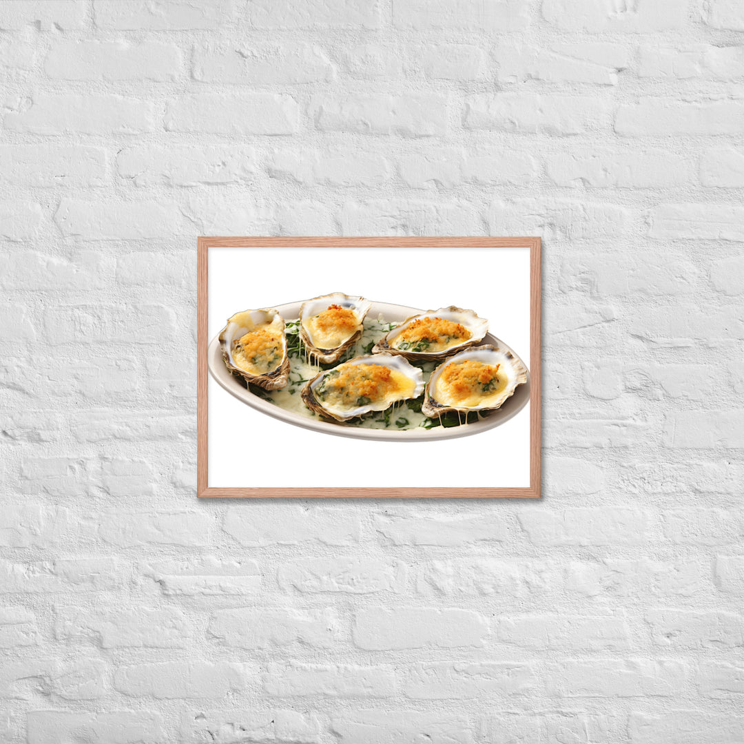 Oysters Rockefeller Framed poster 🤤 from Yumify.AI