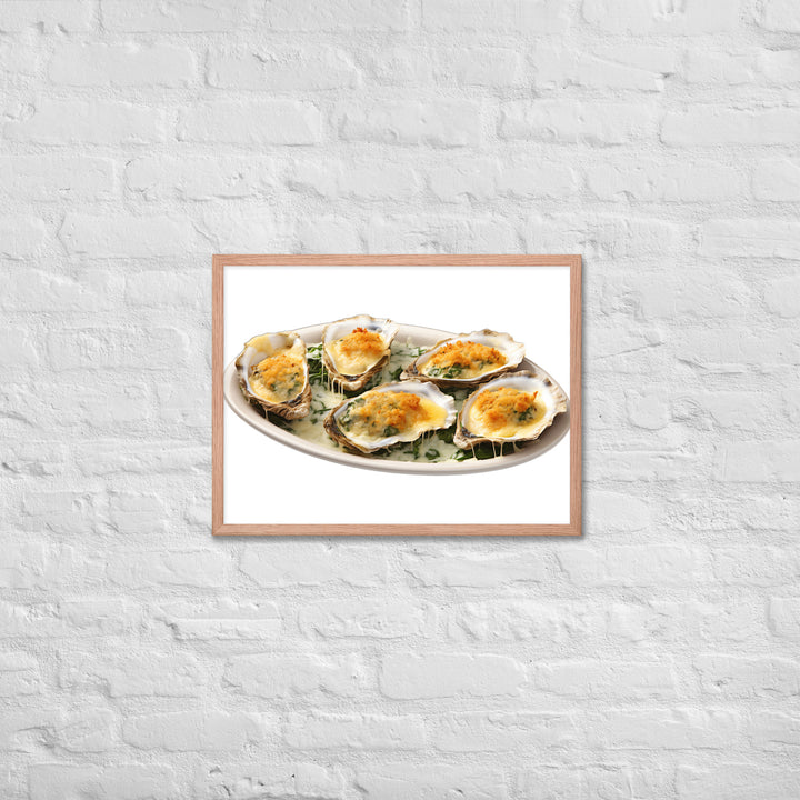 Oysters Rockefeller Framed poster 🤤 from Yumify.AI